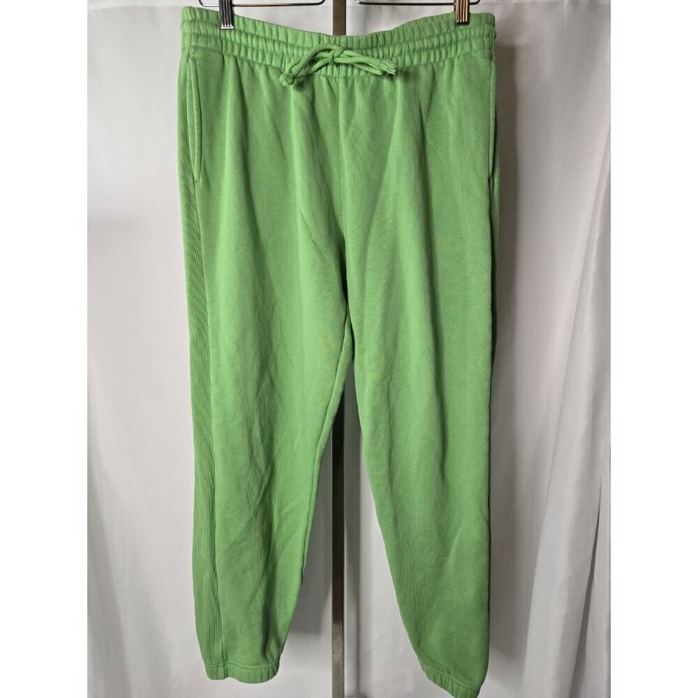 Aritzia TNA COZY Joggers Womens Green Boyfriend Fit- SIZE LARGE- READ INFO